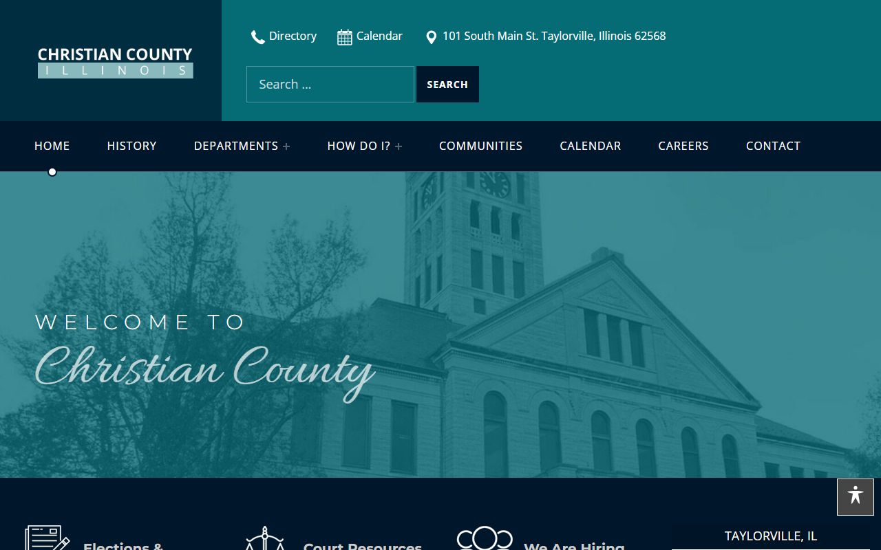 Christian County portal for warrant records access