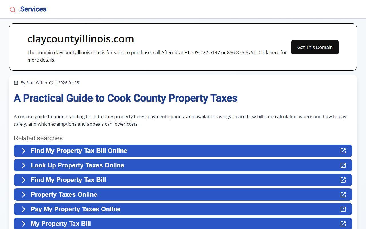 Clay County Sheriff's Office page for warrant records services