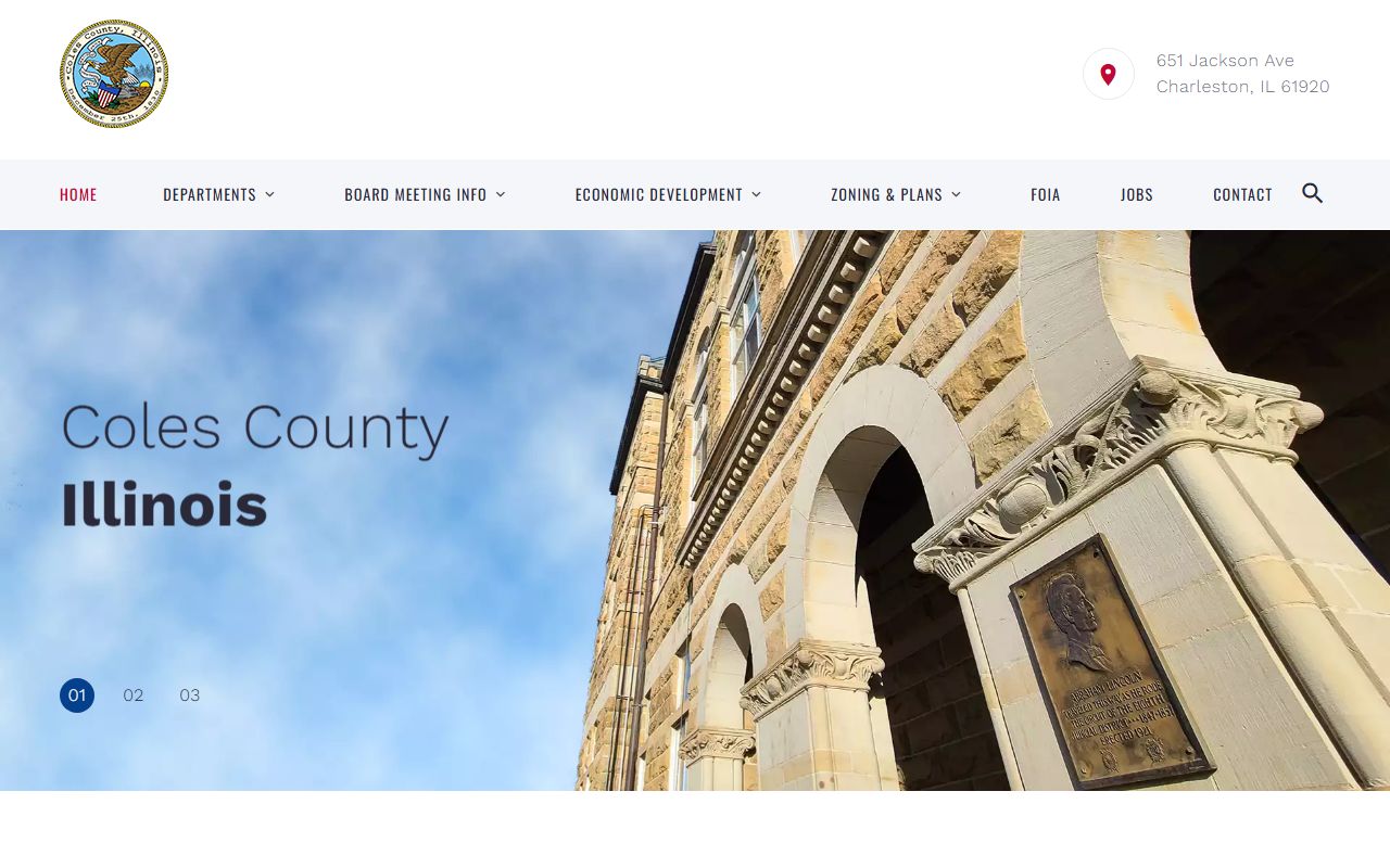 Coles County government portal for warrant records information