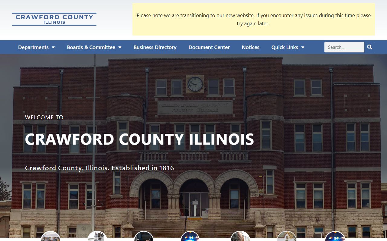 Crawford County government portal for warrant records