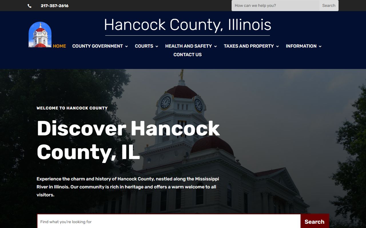 Hancock County portal for warrant records information