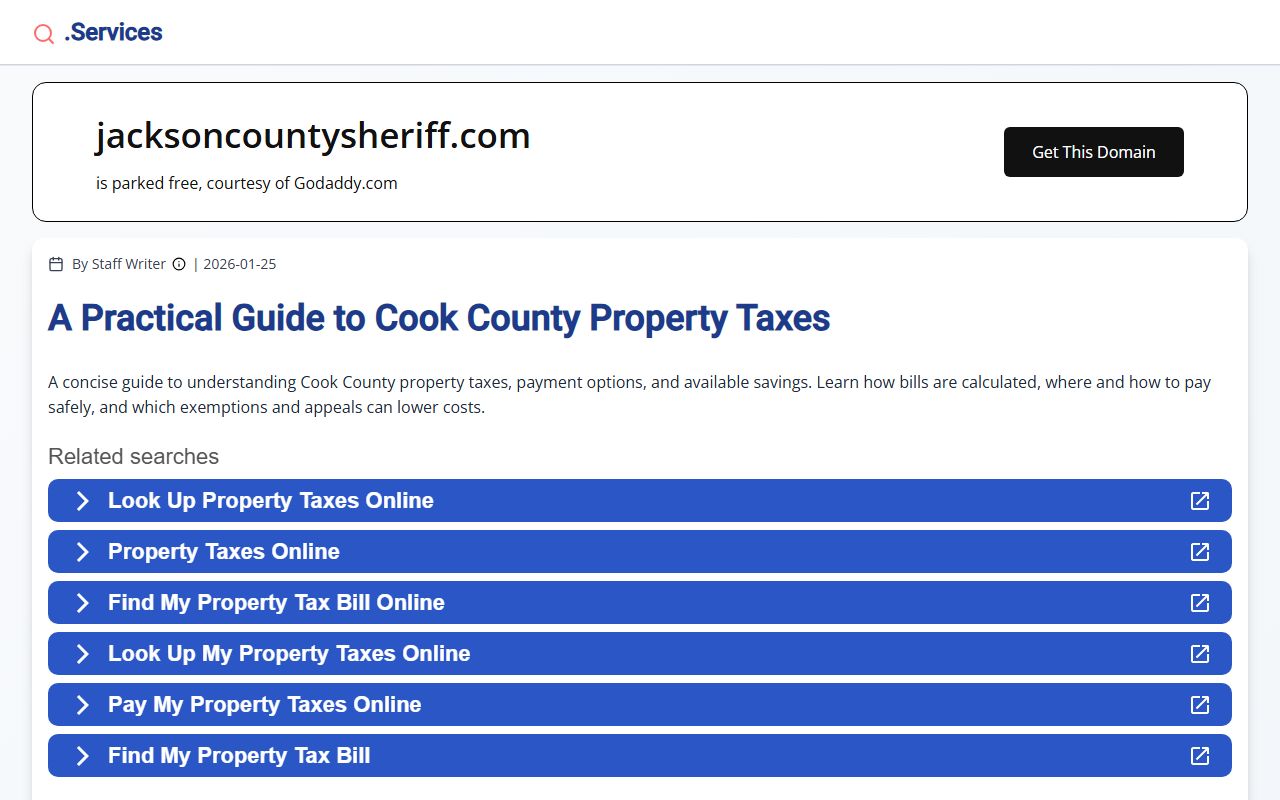 Jackson County Sheriff office for warrant records lookup