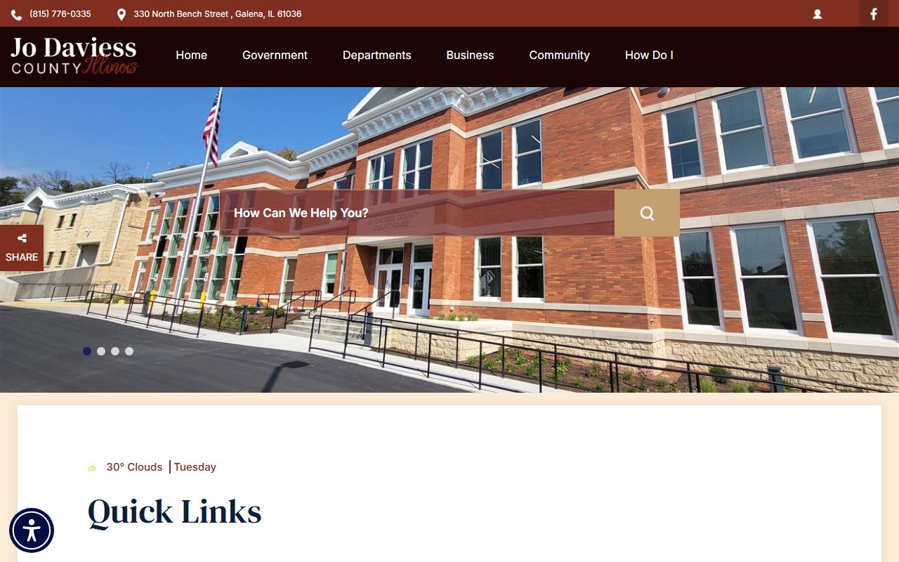 Jo Daviess County portal for searching warrant records