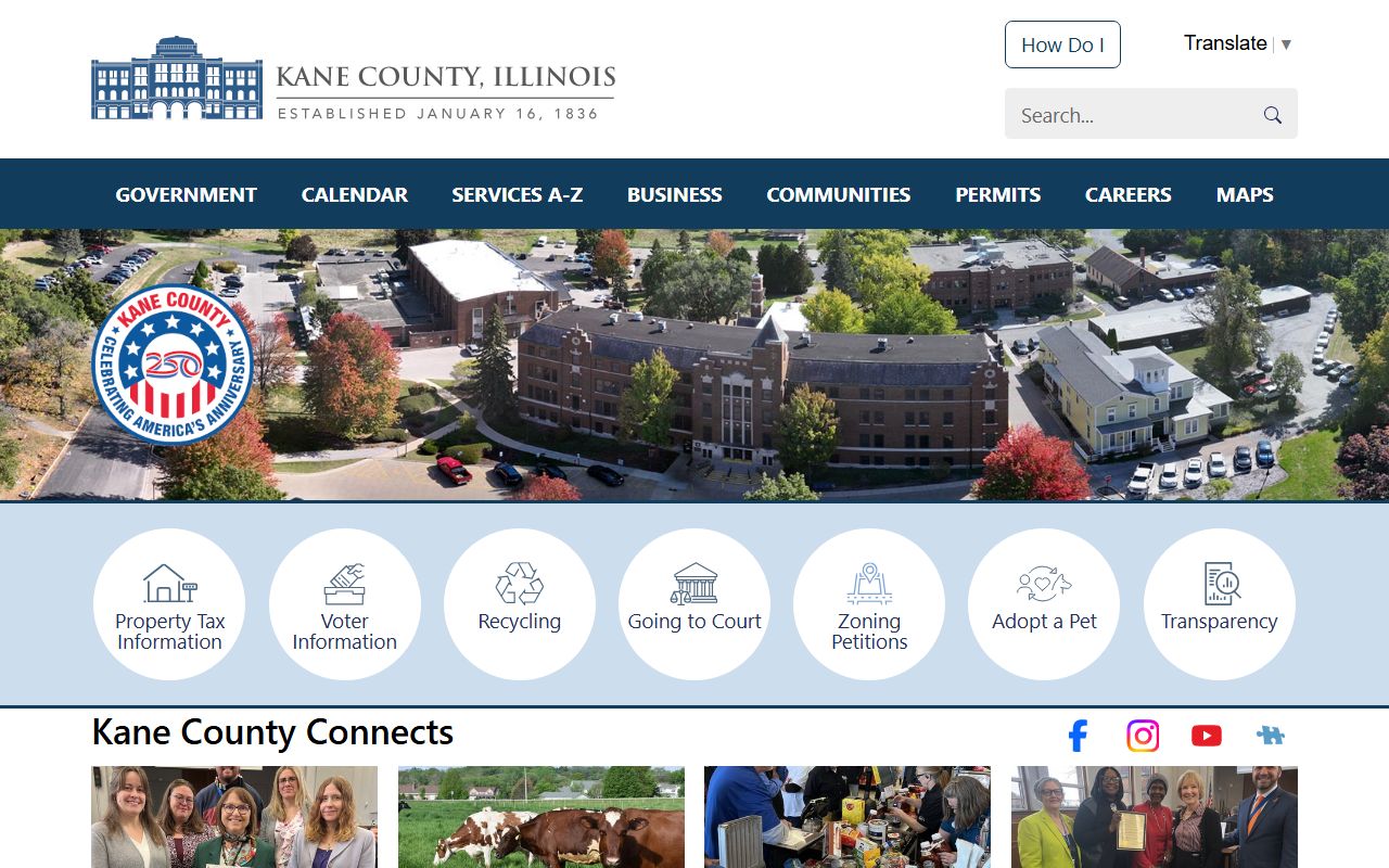 Kane County portal for warrant records and court case search