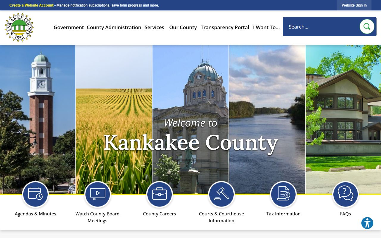 Kankakee County portal for searching warrant records