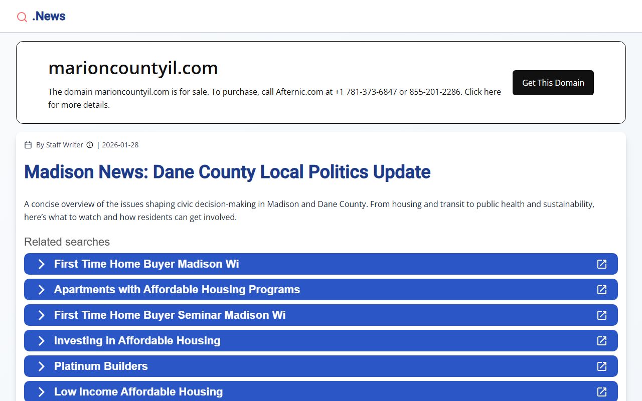 Marion County Circuit Clerk page for warrant records