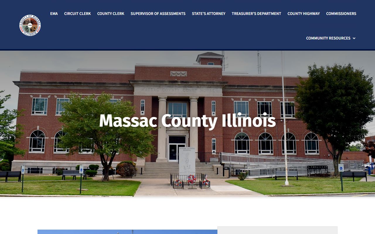 Massac County government portal for warrant records information