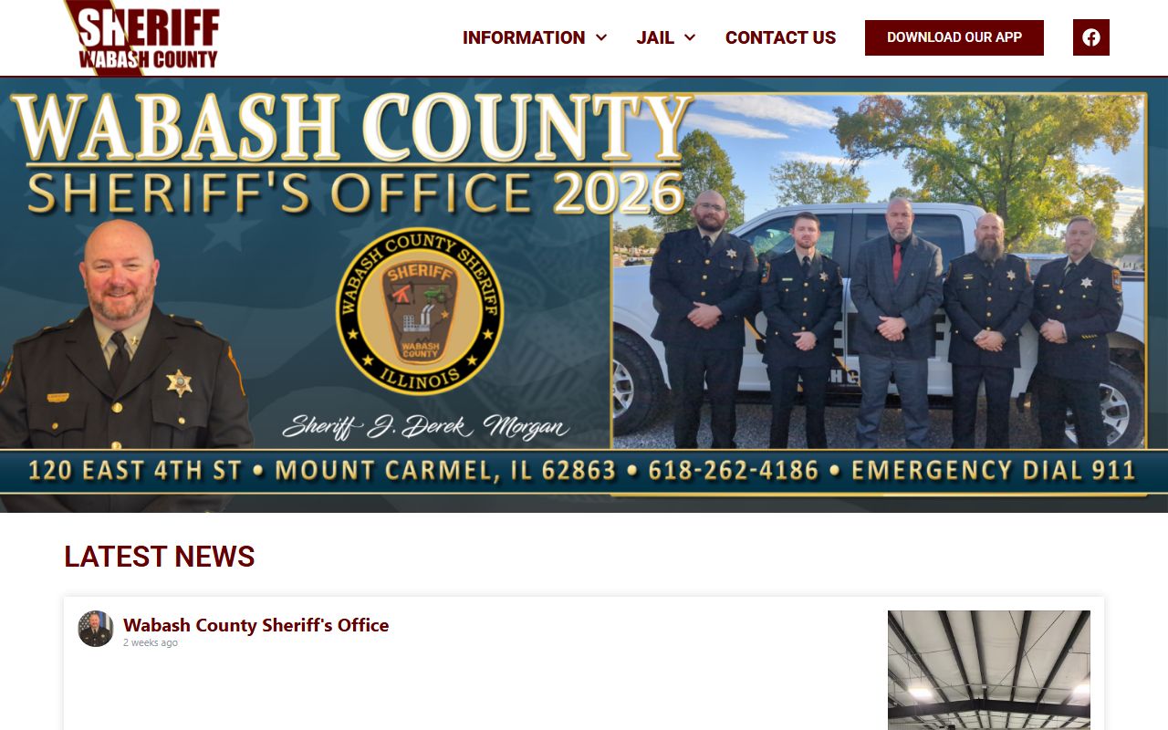 Wabash County Sheriff portal for searching warrant records
