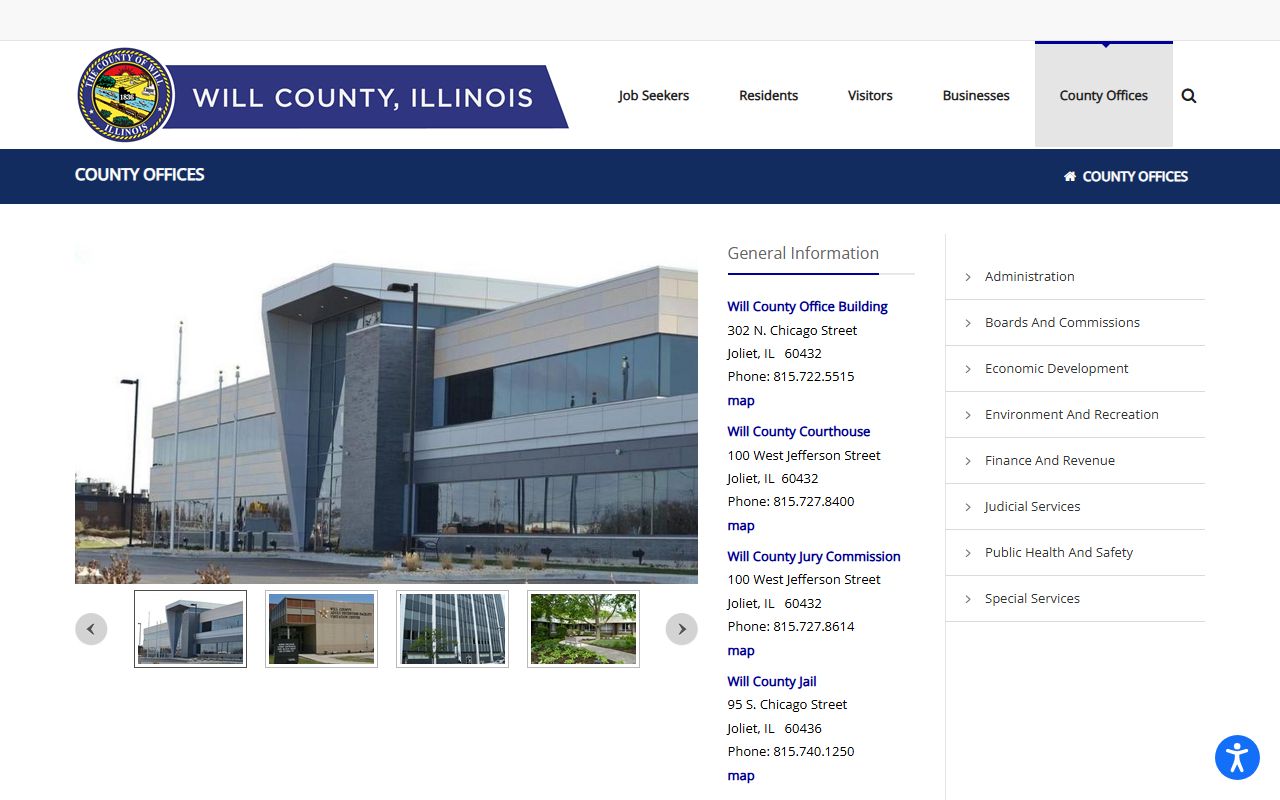 Will County Sheriff's Office website for warrant records